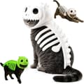 Dinosaur Skeleton Costume for Pets - Creative Halloween Outfit 120cm 120cm White