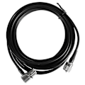 Miniatyrbillede 1 af 5: Rg58 Rg-58 50 Ohm Bilantenn Koaksialkabel 5 Meter Uhf Hona Til Uhf Hane (sort)