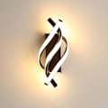 Miniatyrbillede 1 af 5: LED Væglampe, Indendørs Væglampe Moderne 26w, Indendørs LED Væglampe Buet Design, 3000 K Varmt Hvidt Lys, Sort, Til Soveværelse, Arbejdsværelse