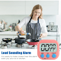 Miniatyrbild 4 av 5: Magnetisk Kökstimer med Stor LCD-Skärm för Matlagning, Studier, Högt Alarm och Nedräkning