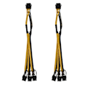 Miniatyrbild 1 av 5: TS-2x Atx 12v Cpu 8 Pin Till 3x 8pin (6+2) Pin Pci-e Hane Splitter Strömförlängningsadapterkabel För Gra