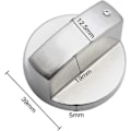 Miniatyrbild 2 av 5: 6 st Universal Metallvred för Gasspis, 6 mm, Universalvred för Gasspis, Spisvred för Gasspis, Spis, Ugn, Häll [DM]