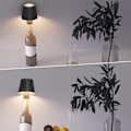 Miniatyrbild 2 av 3: TS-Lampskärm för flaska - Svart