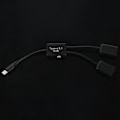 Pikkukuva 5 / 5: TS-2x Type C Otg Usb 3.1 Uros - Kaksois 2.0 Naaras Otg Lataus 2 Portin Hub Kaapeli Y-Jakaja