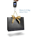 Miniatyrbillede 5 af 5: Papirgaveposer, 32 x 25 x 10 cm (sort, 8-pak) - Perfet