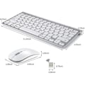 Miniatyrbild 4 av 5: Trådlöst tangentbord och mus för Apple iMac, Windows eller Android (2,4 GHz trådlöst)