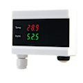 Miniatyrbild 5 av 5: WiFi-temperaturgivare Tuya termometerdetektor digital display hemapp smart life app-varning frysvattenlarm EU-kontakt