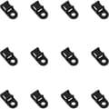 100 st Sadelformade buntbandsfästen, plastbuntbandsfästen för kabelmontering