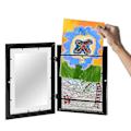 Miniatyrbilde 2 av 5: Barnerammer for barn - Enkelt å bytte kunstverk - Rammer for tegninger og kunstverk - Fotorammer for vegg og bordplate (26 x 35 cm)