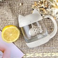 Miniatyrbillede 4 af 5: Kattglas Tekop, Vandflaske Krus med Fiskeformet Teinfuser, Kaffe Vandflaske, 250ML, Katteelskere