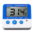 Miniatyrbild 2 av 5: Digital kyltermometer med larm och max/min temperatur. Lättläst LCD-display. Digital kylskåps- och frytermometer för inomhus- och utomhusbruk [°C]