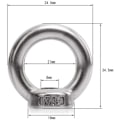 Miniatyrbilde 4 av 4: TS-10PCS Løfteøye mutter, hunn ringmutter for løfting av rustfritt stål 304, 10-pakning, M8