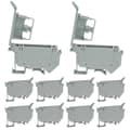 UK5- UK5RD Utan LED DIN-skena Säkringsplint Bas Kopplingsplint Skruvklämma (10-pack)