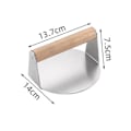 Miniatyrbillede 2 af 5: Smash Burger Presse til Stegepande, Hamburger Presse Patty Maker, Rustfrit Stål Kødplade Værktøj, Burger Smasher til Madlavning Style 4