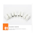 Miniatyrbilde 2 av 5: TS-80 stk Ch2 Hurtigkoblinger Press-fit Hurtigterminaler Koblingsblokk
