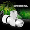 Miniatyrbillede 4 af 4: TS-Nåleventil til akvariesystem CO2-regulator Bobletæller Akvarietilbehør (Dobbelt hoved trimventil，2)
