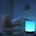 Miniatyrbilde 3 av 4: LED Nattlys, Berøringskontroll Nattbordslampe med 7 RGB-farger Dimbar og 3 Lysstyrkenivåer, Timerfunksjon, Nattlampe for Soverom, Gang og Stue