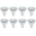 Miniatyrbillede 1 af 5: Halogenpære Gu5.3 Mr16 35w 12v varm hvid 2800k Dæmpbar, cover 400 lumen 2-benet erstatningsspot, 8 stk. Cisea