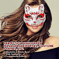 Miniatyrbild 4 av 5: 10 st kattmasker att måla, djurmasker för utklädning DIY vita masker halv för maskerad Halloween barn cosplay masker kostymfestgåvor