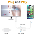 Miniatyrbild 2 av 2: TS-USB-adapter USB-C till HDMI + USB-C med hög upplösning