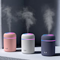 Miniatyrbilde 2 av 3: TS-Luftfukter, Mini Ultralyd Luftfukter med 2 Justerbare Tåkemoduser, Automatisk Avstenging og Fargerikt Nattlys, USB Portabel Luftfukter