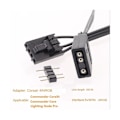 Miniatyrbillede 4 af 5: TS-For 4-pin Rgb Til Standard Argb 3-pin 5v Adapter Konnektor Rgb Kabel 25cm