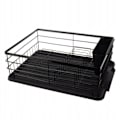 Miniatyrbillede 1 af 5: Opvaskestativ Sort Metal - 44 x 31 x 14,5 cm Sort