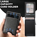 Miniatyrbillede 5 af 5: TS-Kunstlæderskal med magnet og kortholder til Samsung Galaxy S24 - Sort