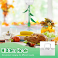 Miniatyrbillede 2 af 5: Batteridrevet Grøn Blad Blomsterpotte Flueafvisende Ventilator PVC Ventilatorblade Flueafvisende Ventilator Slange Bøjet Flueafvisende Ventilator