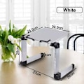 Miniatyrbillede 3 af 4: Justerbar bogholder, justerbar højde og vinkel, ergonomisk bogholder med papirclips til store lærebøger, musikbøger, tablet, madopskrifter
