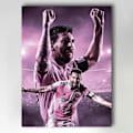Miniatyrbild 1 av 3: Canvastavla / Tavla - Messi - Inter Miami - 40x30 cm - Canvas