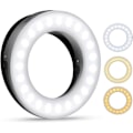 Pikkukuva 1 / 5: Selfie-valo, matkapuhelimen selfie-valo, matkapuhelimen rengasvalo, 40 LED-rengasvalo 3 eri kirkkaustasolla, USB-ladattava selfie-rengasvalo, kaikille C