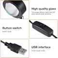 Miniatyrbilde 5 av 5: LED-projektor gulvlampe Rød solnedgang lampe Stemningslys Nattelys