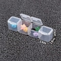 Miniatyrbillede 2 af 4: 28 Gitter Diamantbroderiboks, Diamant Opbevaringsboks Perle Opbevaringsboks Smykke Perle Ørestikker Værktøjsbeholder Transparent