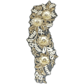 Miniatyrbillede 1 af 5: Applikationsbroderi - 3D Blommespids til DIY Syprojekter