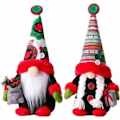 Miniatyrbillede 2 af 5: nissepynt, 2 stk. håndlavede plys nisser Svensk nisse dukke, juledekorationer til hjemmet juledekoration - Perfekt