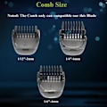 Miniatyrbilde 4 av 5: TS-Trimmerhode med 3 kammer til Philips One Blade QP2520 / QP2630