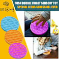 Miniatyrbild 4 av 5: Pop It Fidget Leksak - Flera Färger Stress Sensorisk Leksak Barnspel yellow-flowers