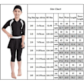 Miniatyrbild 5 av 5: Perfekta flickor Barn Muslimska Badkläder Islamiska Badkläder Mild Hud Burkini Badkläder Strandkläder - Perfet rosa 13-14 År