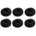 Miniatyrbillede 7 af 7: Mini Hårknold Maker Sæt, 6 STK Chignon Donut Formere til Børn Piger Kort og Tyndt Hår, Sort 2 Tommer