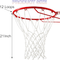 Miniatyrbilde 3 av 4: 10 stk basketnett utendørs, profesjonelt kraftig basketnettbytte, allvær anti-pisk, egnet 12 løkker basketkurv