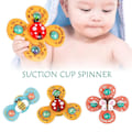 Pikkukuva 3 / 5: 3 kpl Vauvan Imukuppi Pyörivät Lelut Sarjakuva Fidget Spinner Helpotus Lelu