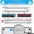Miniatyrbillede 2 af 4: Kompatibel med Ny MacBook Air 13\" Sleeve 2022 2021 2020 M1 A2337