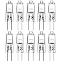 Miniatyrbillede 1 af 3: TS-Halogenpærer G4 10W 12V T3 JC Type 2-benet base erstatning til landskab under kabinet Puck Light Track Lighting Dæmpbar (10 pak)