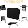 Miniatyrbilde 2 av 4: TS-Trekk for Grill, Slitesterkt Trekk for Gassgrill, Støvtett og UV-bestandig, Rivesikkert Grilltrekk med Oppbevaringspose