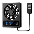 Smart Reptile Tank Cooling Fan with LED Display Strong Wind Ventilation Fan Low Noise Cooling Fan (Degrees Celsius)