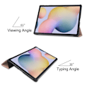 Miniatyrbild 5 av 5: TS-Trifold Fodral med Ställ för Samsung Galaxy Tab S8+ / Tab S8 Plus / Tab S7 FE / Tab S7+ - Roséguld