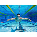 Miniatyrbild 4 av 4: 2 Par Aqua Fit Simhandskar Simträningshandskar Simfötter Fitness Neoprenhandskar Vattenmotstånd Träningshandskar för Simning och Dykning med Handled