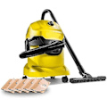 Pikkukuva 5 / 5: Karcher Wd3 pölynimuripussi, setti sisältää 5 suoraa pölynimuripussia malleille Karcher Wd3, Wd 3 Premium, Wd3200, Wd3500p, A2204, A2204, A2534, Se4001 G