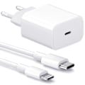Miniatyrbilde 1 av 2: Lader for iPhone - Hurtiglader - Strømadapter+Kabel-20W USB-C